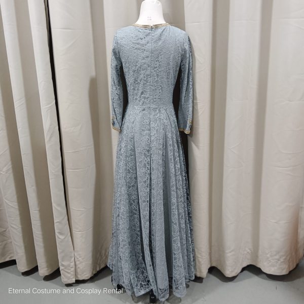 MIDDLE EAST Turkish/Egypt/Arabian Traditional Style Robe Female Blue & Gold Size UP TO XL for Rent - Image 3
