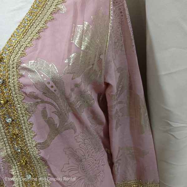 MIDDLE EAST Turkish/Egypt/Arabian Traditional Style Robe Female Pink & Gold Size UP TO L for Rent - Image 8