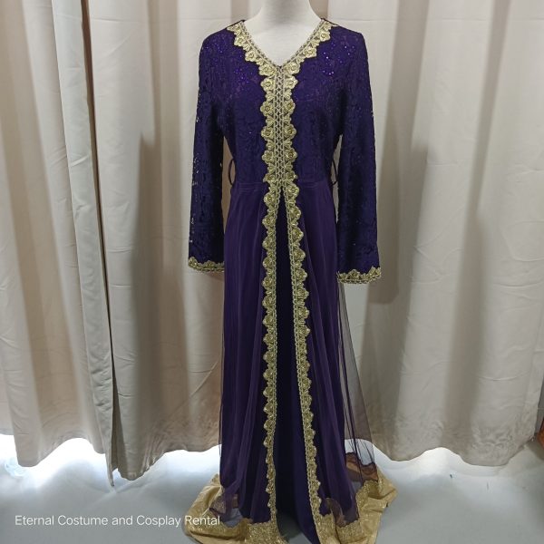 MIDDLE EAST Turkish/Egypt/Arabian Traditional Style Robe Female Purple Size UP TO XL for Rent - Image 3
