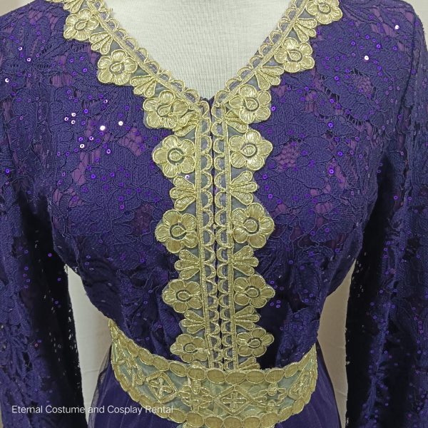 MIDDLE EAST Turkish/Egypt/Arabian Traditional Style Robe Female Purple Size UP TO XL for Rent - Image 4