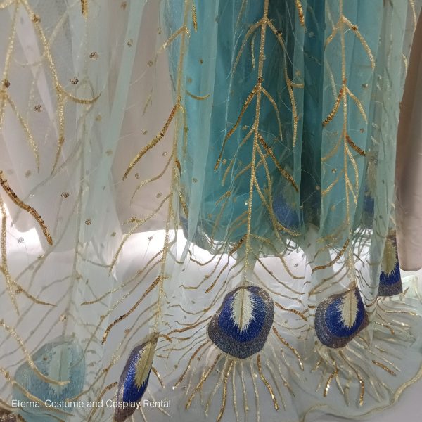 DISNEY Aladdin Movie (2019) Princess Jasmine Royal Naomi Scott Same Style Fantasy Costume Size M - XL for Rent - Image 7