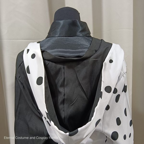 MOVIE Character Cruella 2019 Villian Black and White Colour Female Size XL for Rent - Image 5