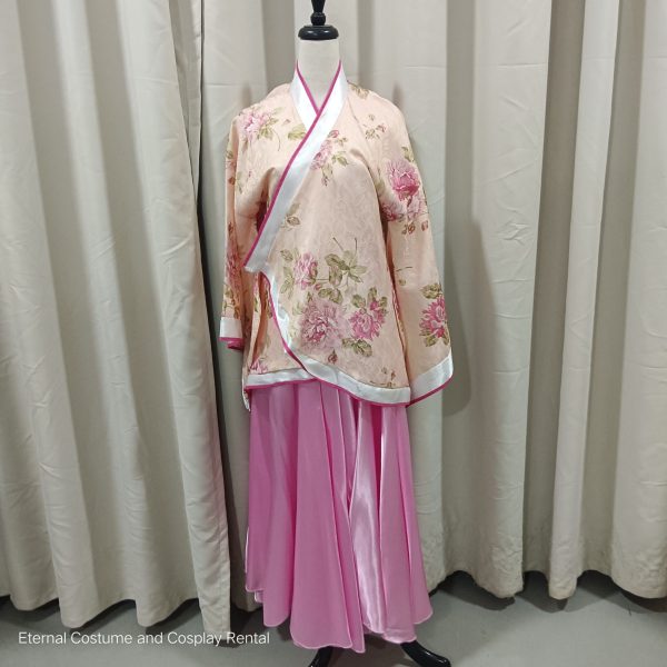 CHINESE Simple Costume Style Female Beige and Red Colour Free Size Height Adjustable Easy Wearing for Rent - Image 2