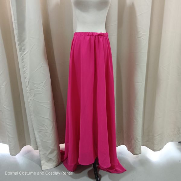 CHINESE Simple Costume Style Female Pink Colour Long Free Size for Rent - Image 6