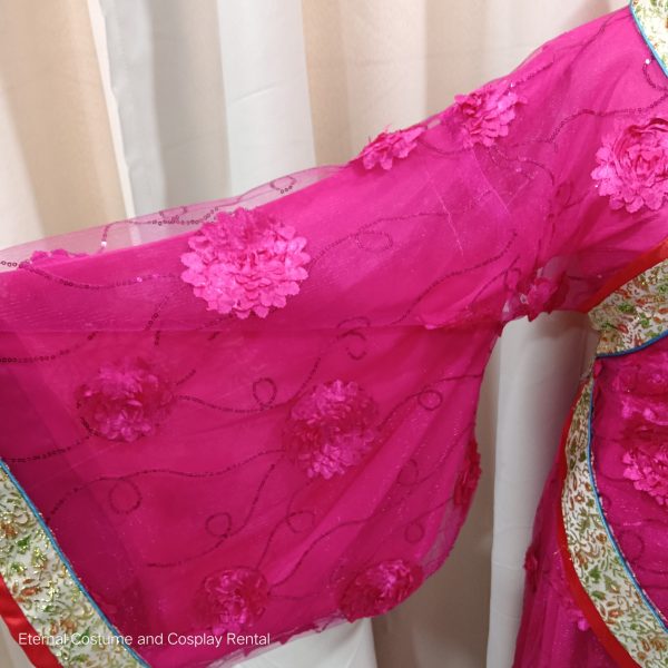 CHINESE Simple Costume Style Female Pink Colour Long Free Size for Rent - Image 8