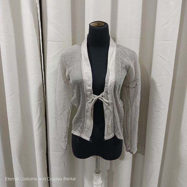 CHINESE Tang Dynasty Style Costume Grey & Pink Female Size S - L Wearer for Rent - Image 2