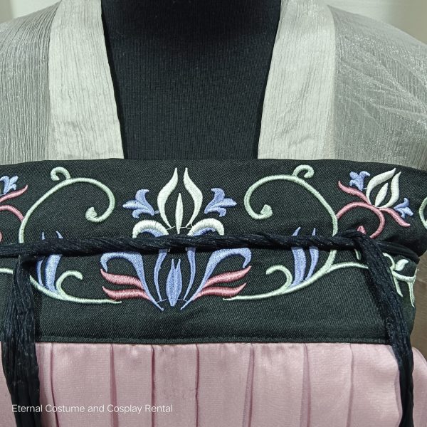 CHINESE Tang Dynasty Style Costume Grey & Pink Female Size S - L Wearer for Rent - Image 3