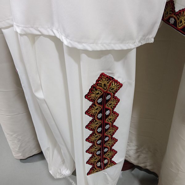 CENTRAL/EAST ASIAN - UYGHUR Traditional Style Male Black with Gold and Red International Costume for Rent - Image 6