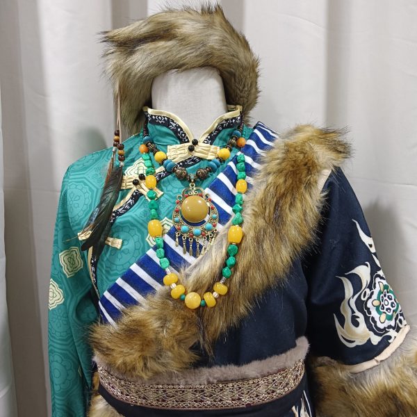 TIBET Style Costume UNISEX Male&Female Turquoise Green Size M - XL for Rent - Image 6