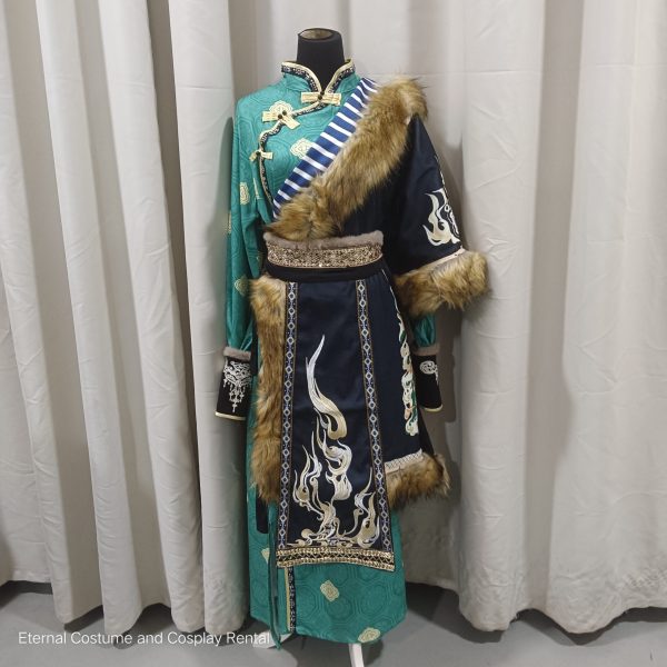 TIBET Style Costume UNISEX Male&Female Turquoise Green Size M - XL for Rent - Image 2