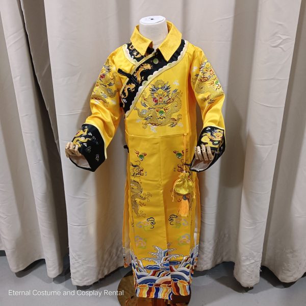 KIDS Chinese Qing Dynasty Emperor Costume Boy Height below 135CM for Rent - Image 2