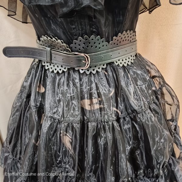 MOVIE / Drama Netflix Wednesday Heroin Wednesday Addams Prom Dancing Gown Black Colour Size L for Rent - Image 4
