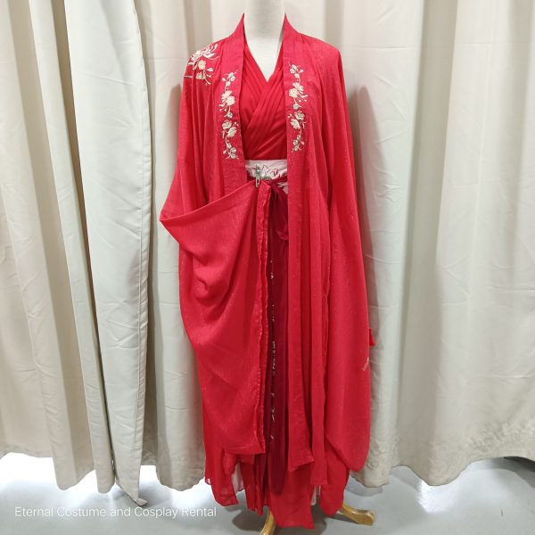 Chinese Female HanFu Red (红色汉服女) for Rent - Image 2