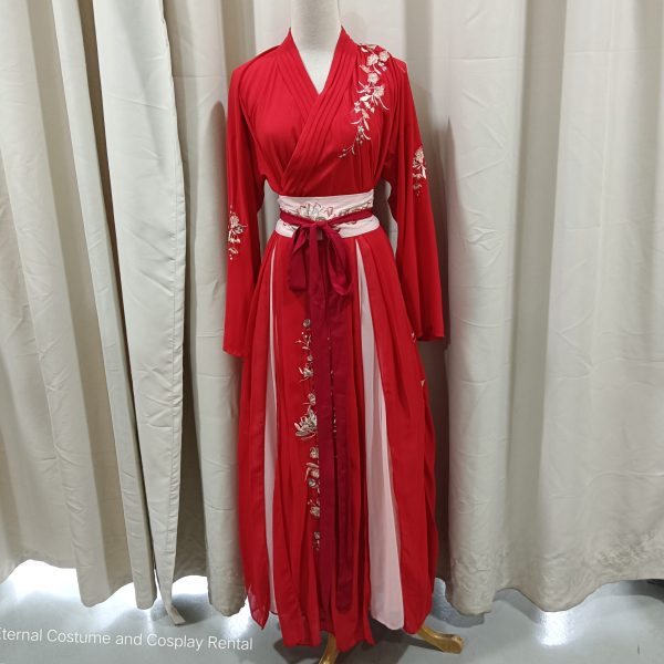 Chinese Female HanFu Red (红色汉服女) for Rent - Image 5