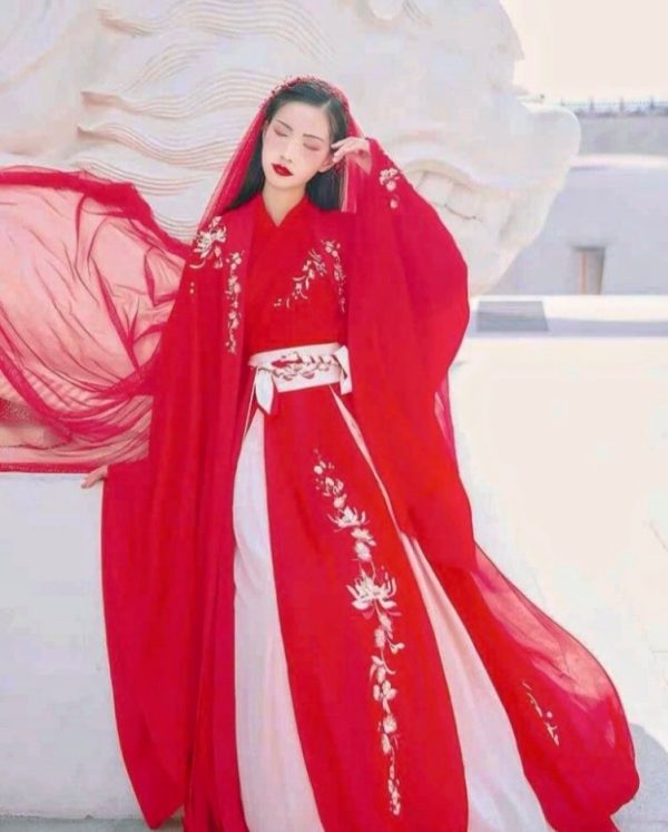 Chinese Female HanFu Red (红色汉服女) for Rent