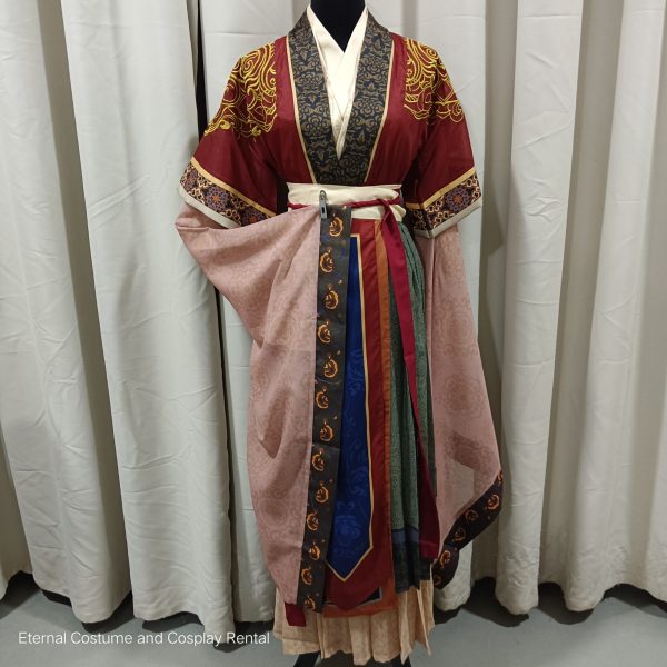 Chinese Godness Style Female HanFu Costume Red (红色神仙汉服女) for Rent - Image 7