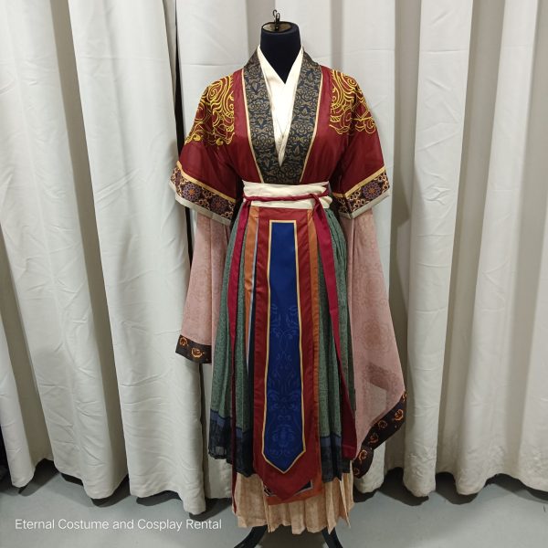 Chinese Godness Style Female HanFu Costume Red (红色神仙汉服女) for Rent - Image 6