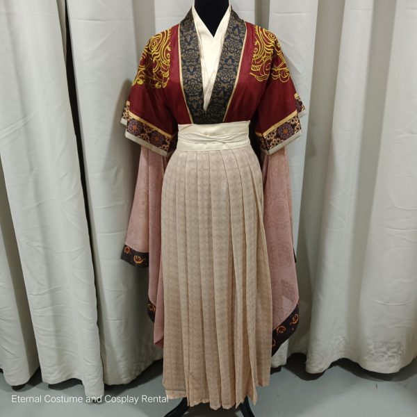 Chinese Godness Style Female HanFu Costume Red (红色神仙汉服女) for Rent - Image 5