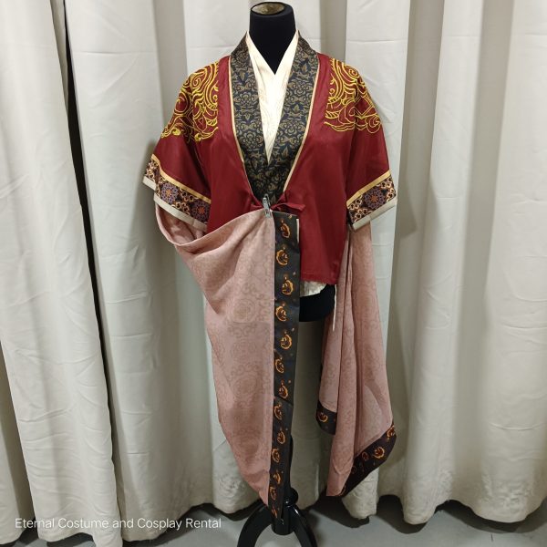 Chinese Godness Style Female HanFu Costume Red (红色神仙汉服女) for Rent - Image 4